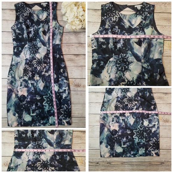 H&M Diamond & Crystal Print Keyhole Back Dress - Picture 8 of 8